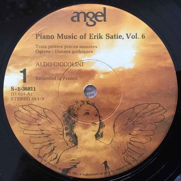 Erik Satie, Aldo Ciccolini : Piano Music Of Erik Satie Vol. 6 (LP, Album, RP)