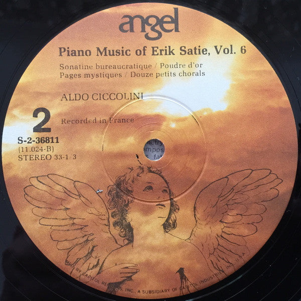 Erik Satie, Aldo Ciccolini : Piano Music Of Erik Satie Vol. 6 (LP, Album, RP)