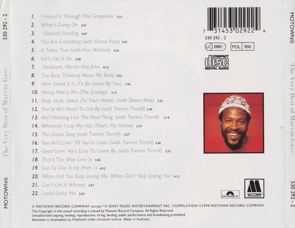 Marvin Gaye : The Very Best Of Marvin Gaye (CD, Comp, RP)