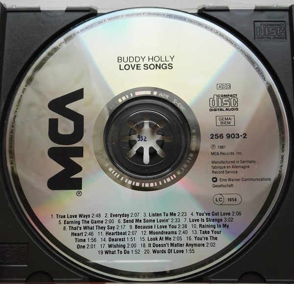 Buddy Holly : Love Songs (CD, Comp)