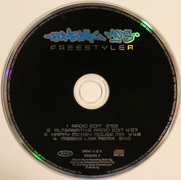 Bomfunk MC's : Freestyler (CD, Single)