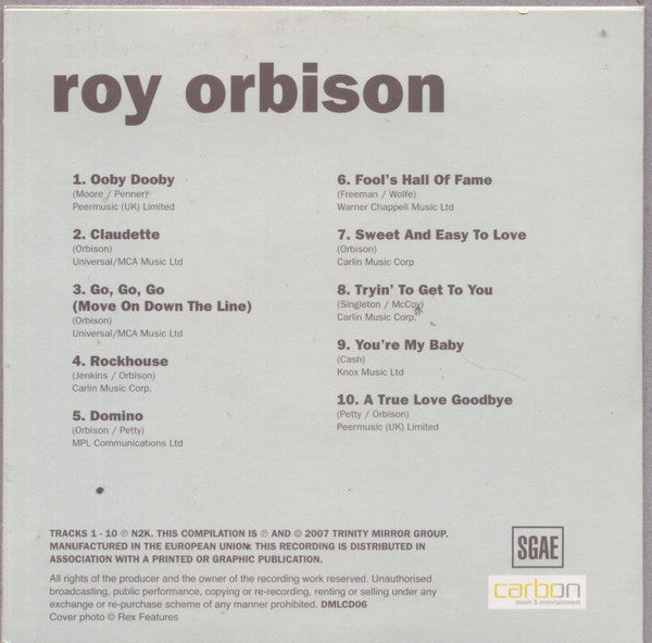 Roy Orbison : Roy Orbison (CD, Comp, Promo)