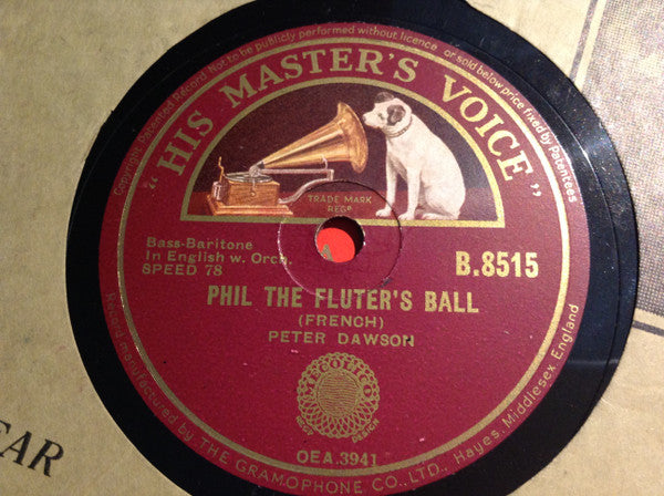 Peter Dawson : Phil The Fluter´s Ball / With My Shillelagh Under My Arm (Shellac, 10")