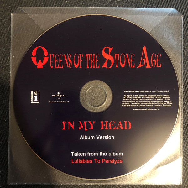 Queens Of The Stone Age : In My Head (CDr, Single)