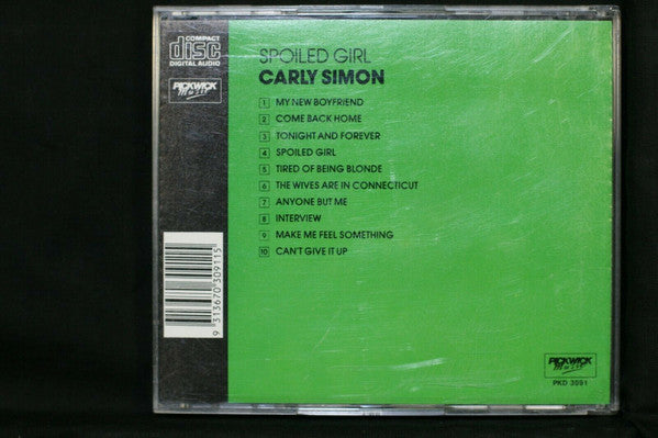Carly Simon : Spoiled Girl (CD, Album, RE)