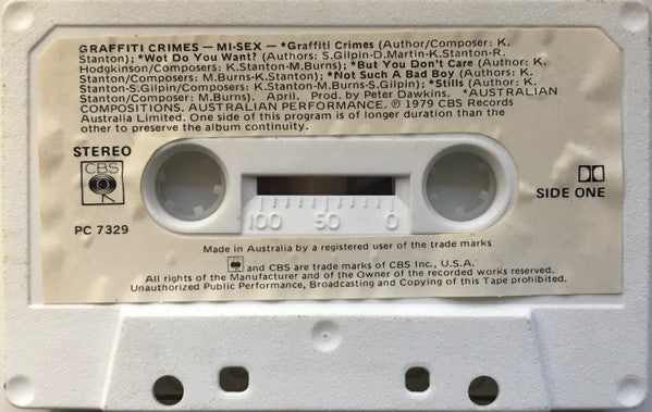 Mi-Sex : Graffiti Crimes (Cass, Album)