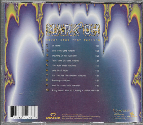 Mark' Oh* : Never Stop That Feeling (CD, Album)