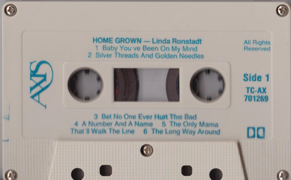 Linda Ronstadt : Home Grown (Cass, Album, RE, Dol)