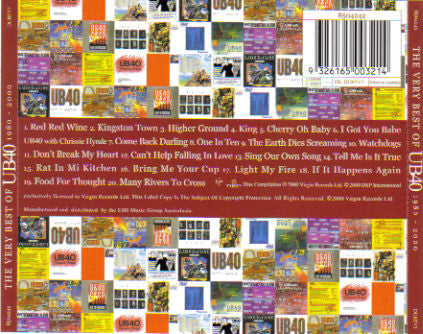 UB40 : The Very Best Of UB40 1980 - 2000 (CD, Comp)