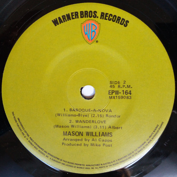 Mason Williams : Classical Gas (7", EP)