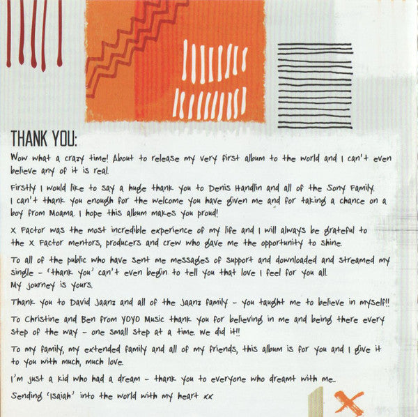 Isaiah (16) : Isaiah  (CD, Album)