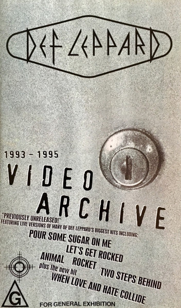 Def Leppard : Video Archive (VHS, PAL)