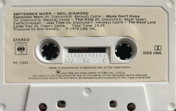 Neil Diamond : September Morn (Cass, Dol)