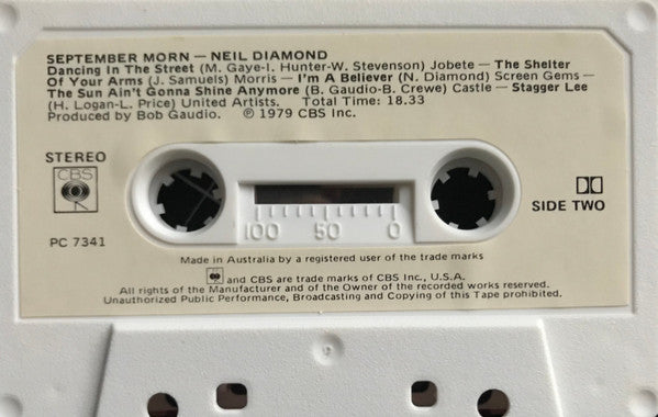 Neil Diamond : September Morn (Cass, Dol)