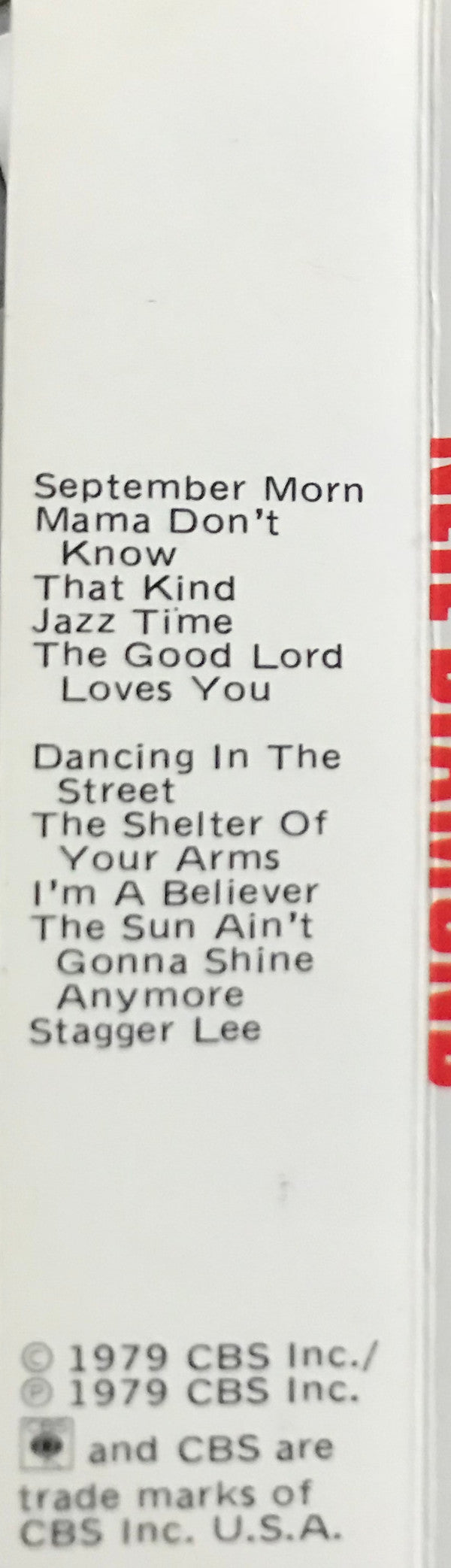 Neil Diamond : September Morn (Cass, Dol)