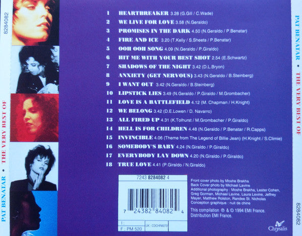 Pat Benatar : The Very Best Of (CD, Comp)