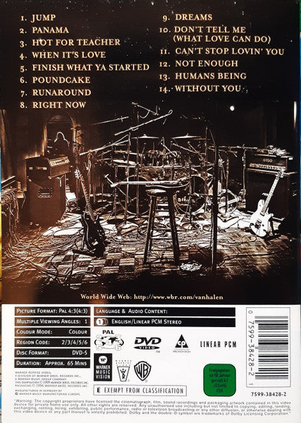 Van Halen : Video Hits Volume 1 (DVD-V, Copy Prot., PAL)