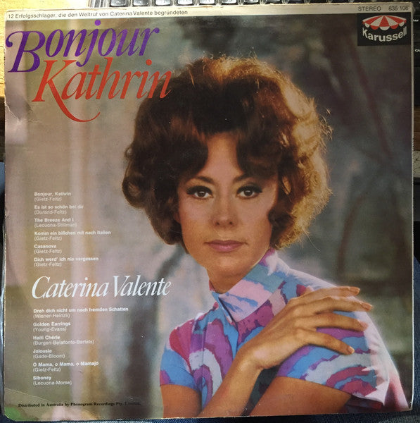 Caterina Valente : Bonjour Kathrin (LP, Comp)