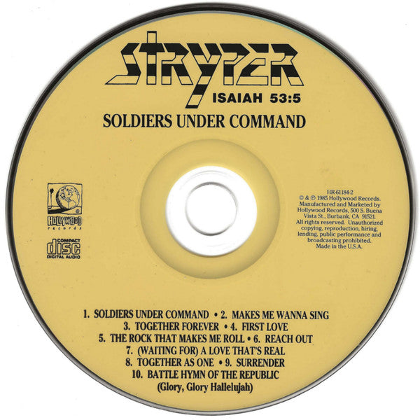 Stryper : Soldiers Under Command (CD, Album, RE)