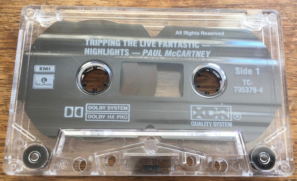Paul McCartney : Tripping The Live Fantastic - Highlights! (Cass, Album, XDR)