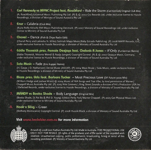 Various : Beck's Fusions (CD, Comp, Promo)