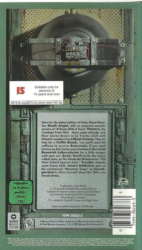 Various : Video Sheet Metal Volume One (VHS, PAL)