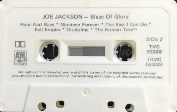 Joe Jackson : Blaze Of Glory (Cass, Album, Dol)