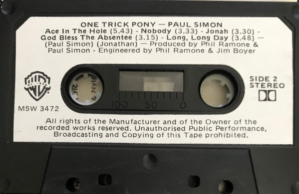 Paul Simon : One-Trick Pony (Cass, Album, Dol)