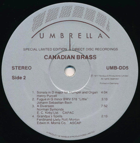 Canadian Brass* : Canadian Brass (LP, Album, Ltd, Num, Gat)