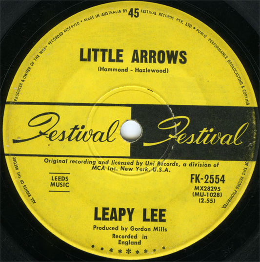 Leapy Lee : Little Arrows (7", Single)
