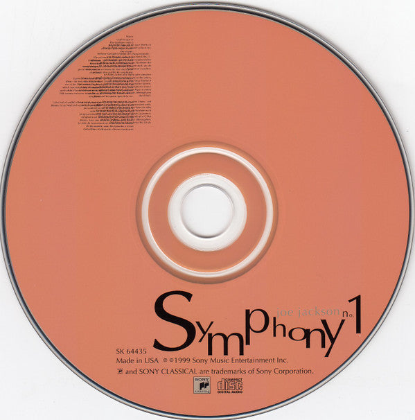 Joe Jackson : Symphony No.1 (CD, Album)