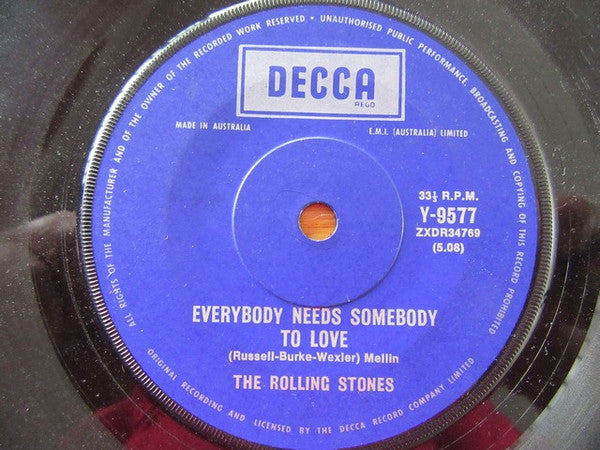 The Rolling Stones : Street Fighting Man / Surprise Surprise / Everybody Needs Somebody To Love (7", Maxi)