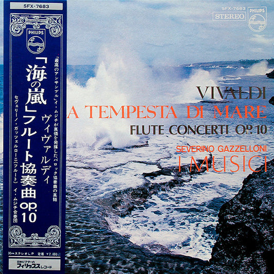 Antonio Vivaldi / I Musici, Severino Gazzelloni : La Tempesta Di Mare, Flute Concerti Op. 10 (LP, Album, Gat)