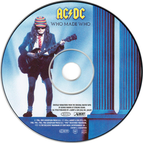 AC/DC : Who Made Who (CD, Album, Comp, Enh, RE, RM, Dig)
