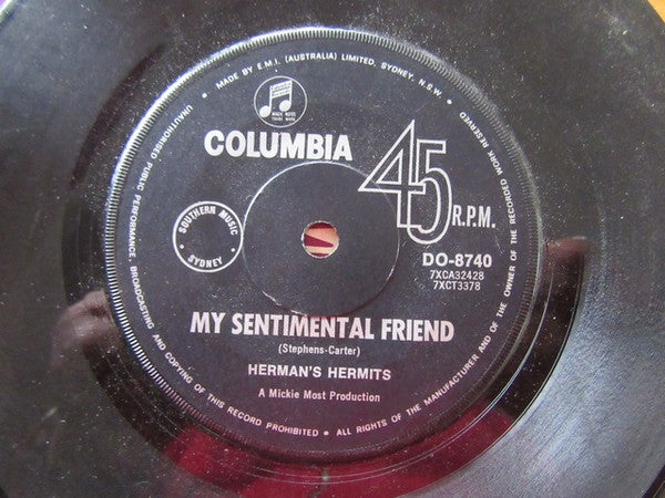 Herman's Hermits : My Sentimental Friend (7", Single, Mono)