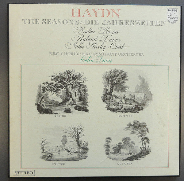 Haydn* / Colin Davis* : The Seasons / Die Jahreszeiten (3xLP, Red + Box)