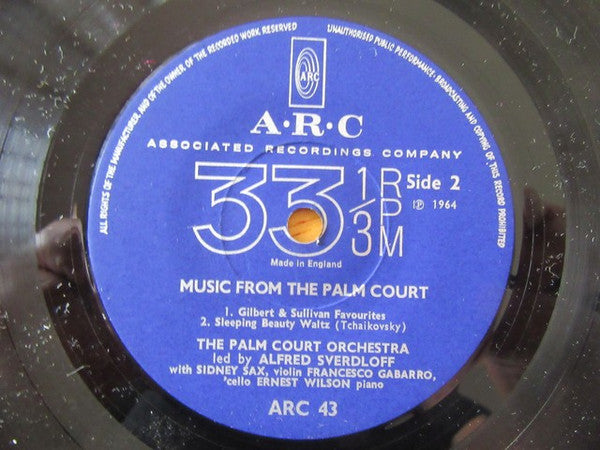 The Palm Court Orchestra : Music From The Palm Court (7")