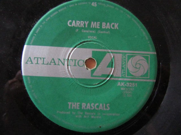 The Rascals : Carry Me Back  (7")