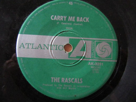 The Rascals : Carry Me Back  (7")