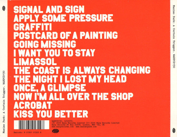 Maxïmo Park : A Certain Trigger (CD, Album)