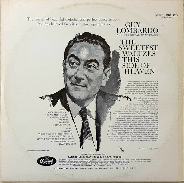Guy Lombardo And His Royal Canadians : The Sweetest Waltzes This Side Of Heaven (LP, Album)
