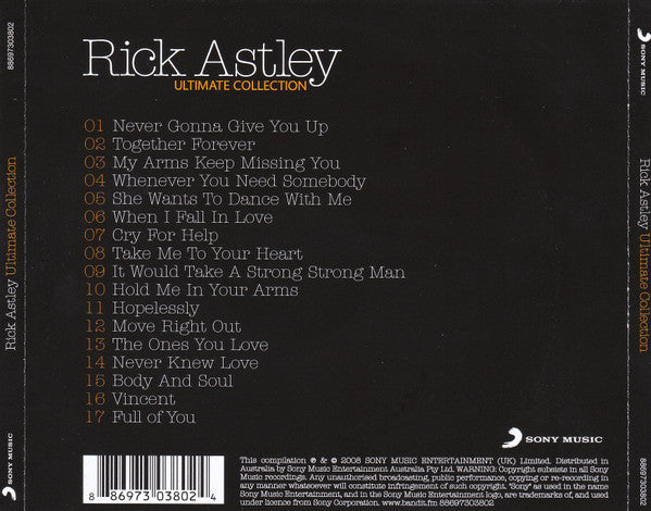 Rick Astley : Ultimate Collection (CD, Comp)