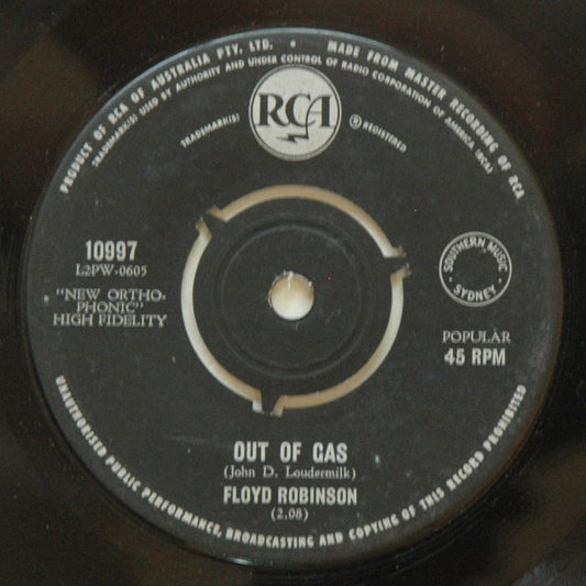 Floyd Robinson : Out Of Gas / The Magic Lamp (7")