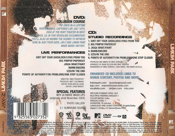 Jay-Z / Linkin Park : Collision Course (CD, Enh + DVD-V, Multichannel, NTSC, 5.1)