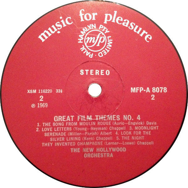 New Hollywood Orchestra : Great Film Themes No. 4 (LP)