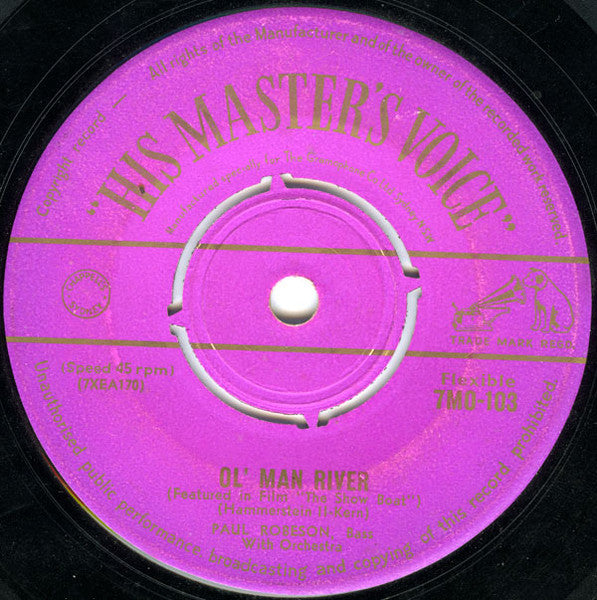 Paul Robeson : I Still Suits Me (7", Single)
