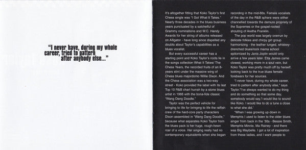 Koko Taylor : What It Takes - The Chess Years (CD, Comp, RM)