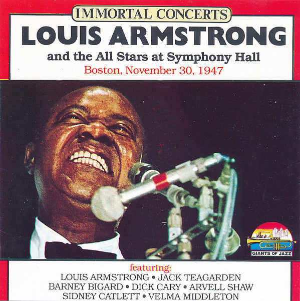 Louis Armstrong And His All-Stars : Louis Armstrong And The All Stars At Symphony Hall (CD, Album, RE)