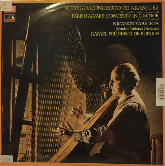Joaquín Rodrigo / Elias Parish Alvars, Nicanor Zabaleta, Orquesta Nacional De España, Rafael Frühbeck De Burgos : Concierto De Aranjuez / Concerto In G Minor (LP)