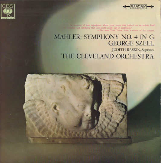 Gustav Mahler / George Szell, Judith Raskin, The Cleveland Orchestra : Symphony No. 4 In G Major (LP)